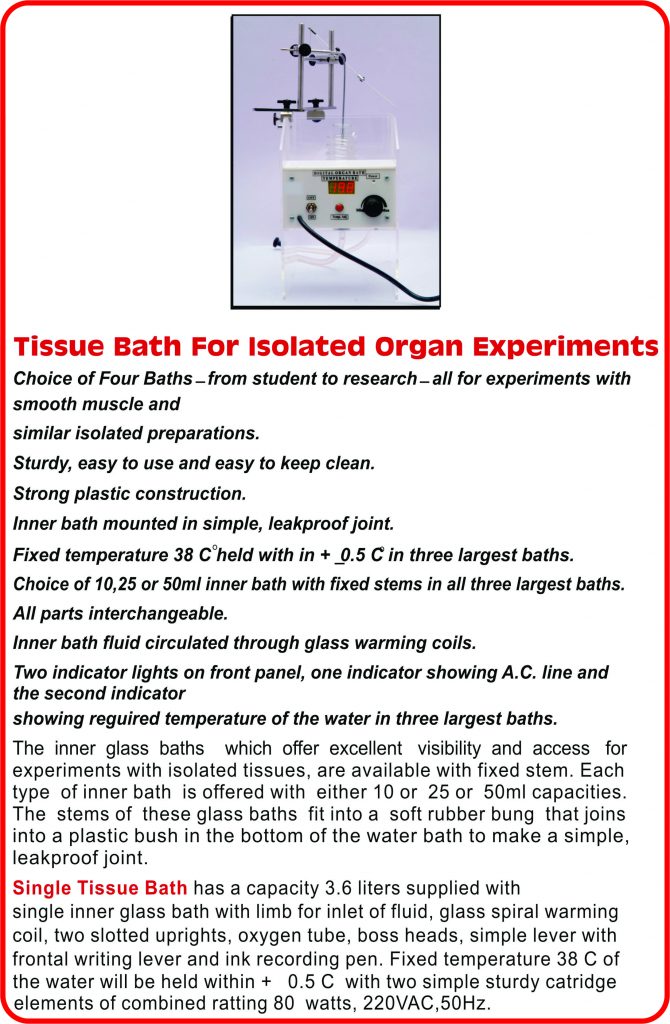 Student Tissue Organ Bath Iqbal Scientific Store